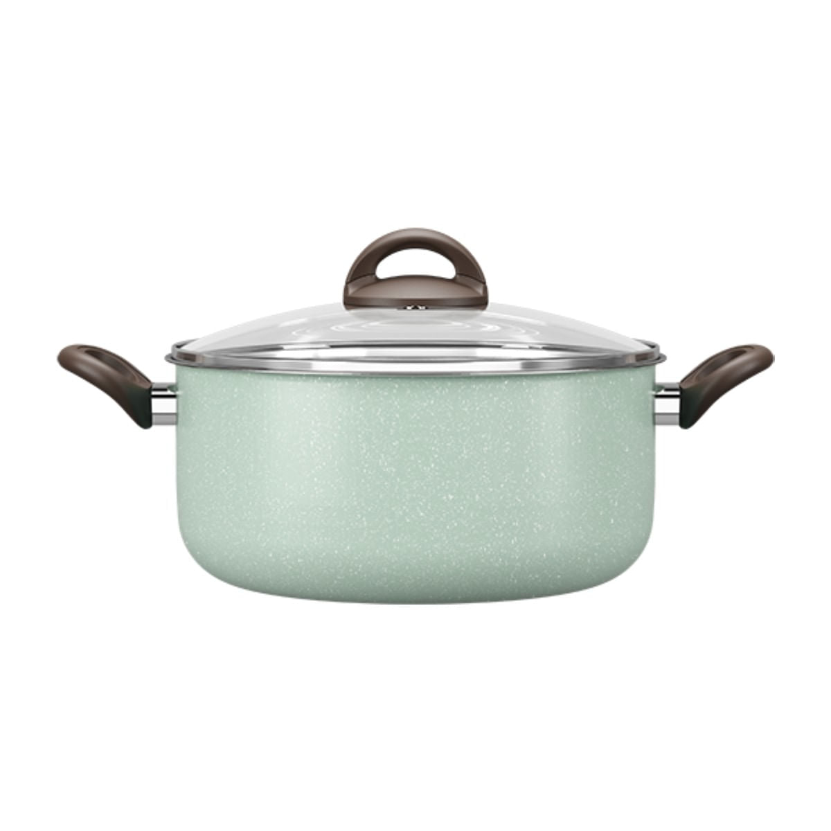 Jogo de Panelas Brinox Antiaderente Ceramic Life 7 Peças Suprema Verde