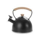 Chaleira com Indução e Apito Brinox Roma Vintage 1,3 Litros Preto