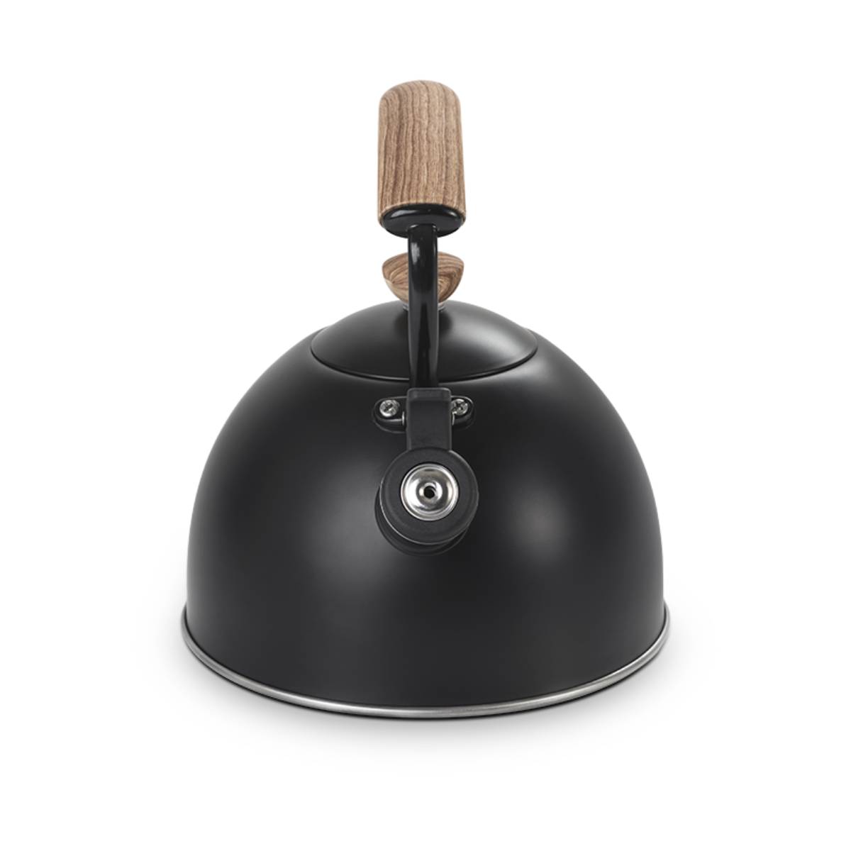 Chaleira com Indução e Apito Brinox Roma Vintage 1,3 Litros Preto