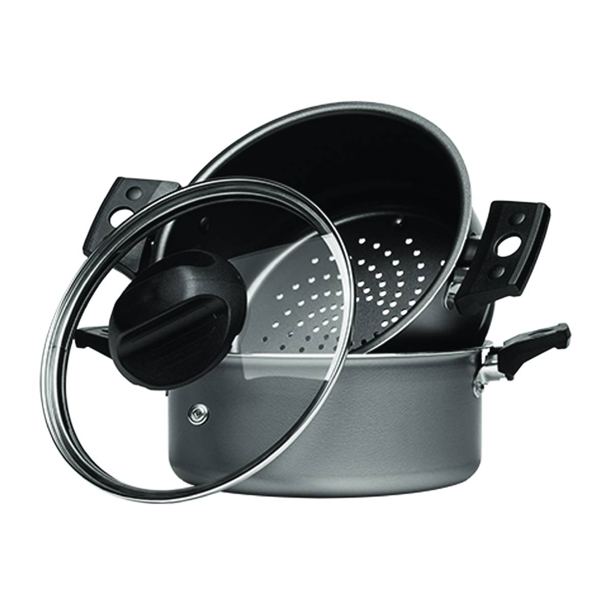 Cozi e Vapor Brinox Especiarias Antiaderente Pro-flon Ø16cm 1,45 Litros Grafite