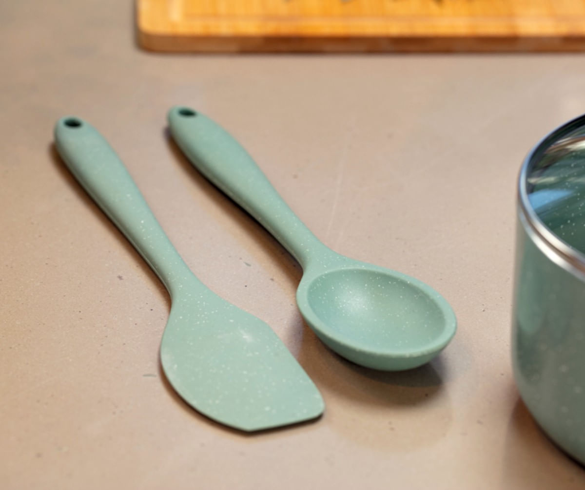 Espátula de Silicone Brinox Flex 28cm Verde