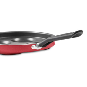 Frigideira 4 Ovos Brinox Garlic Antiaderente Pro-Flon Ø26 cm 1,3 Litros Vermelha