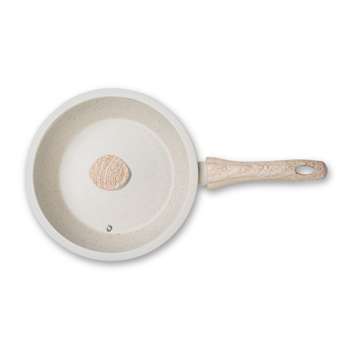 Frigideira Alta de Indução com Tampa Brinox Sirius Antiaderente Ceramic Life Ø24cm 2,3 Litros Vanilla