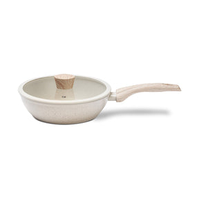Frigideira Alta de Indução com Tampa Brinox Sirius Antiaderente Ceramic Life Ø24cm 2,3 Litros Vanilla