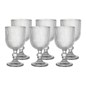 Jogo de 6 Taças de Vidro 360ml Haus Concept Reluz