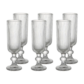 Jogo de 6 Taças de Vidro Reluz para Espumante 150ml Haus Concept