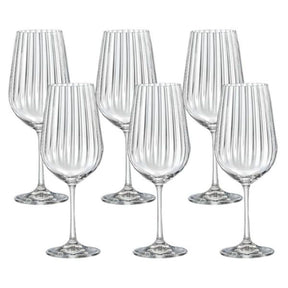 Jogo de 6 Taças para Água em Cristal Bohemia 550ml Haus Concept Dream