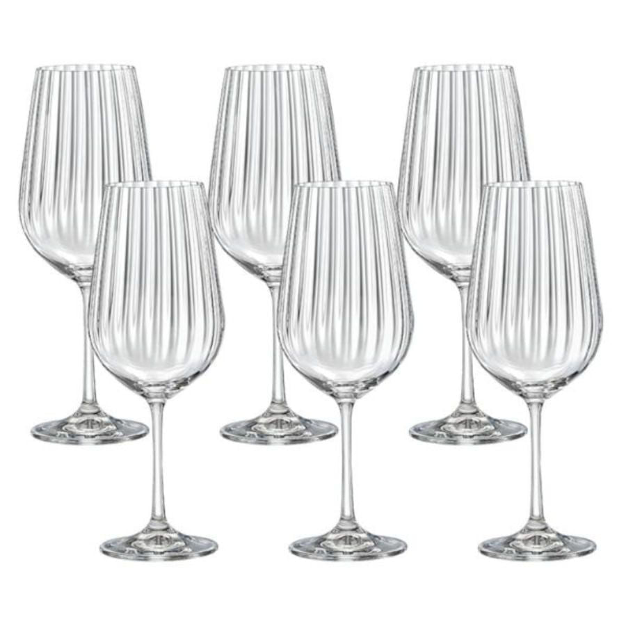 Jogo de 6 Taças para Água em Cristal Bohemia 550ml Haus Concept Dream