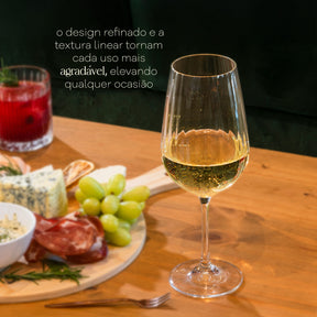 Jogo de 6 Taças para Água em Cristal Bohemia 550ml Haus Concept Dream