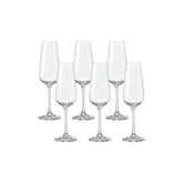 Jogo de 6 Taças para Espumante em Cristal Bohemia 190ml Haus Concept Aroma