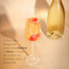 Jogo de 6 Taças para Espumante em Cristal Bohemia 190ml Haus Concept Aroma