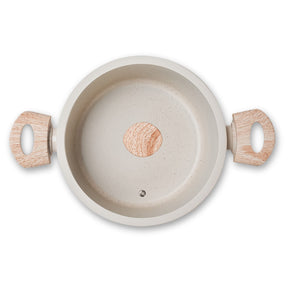 Jogo de Panelas Brinox Antiaderente Ceramic Life 4 Peças Sirius com Indução Vanilla