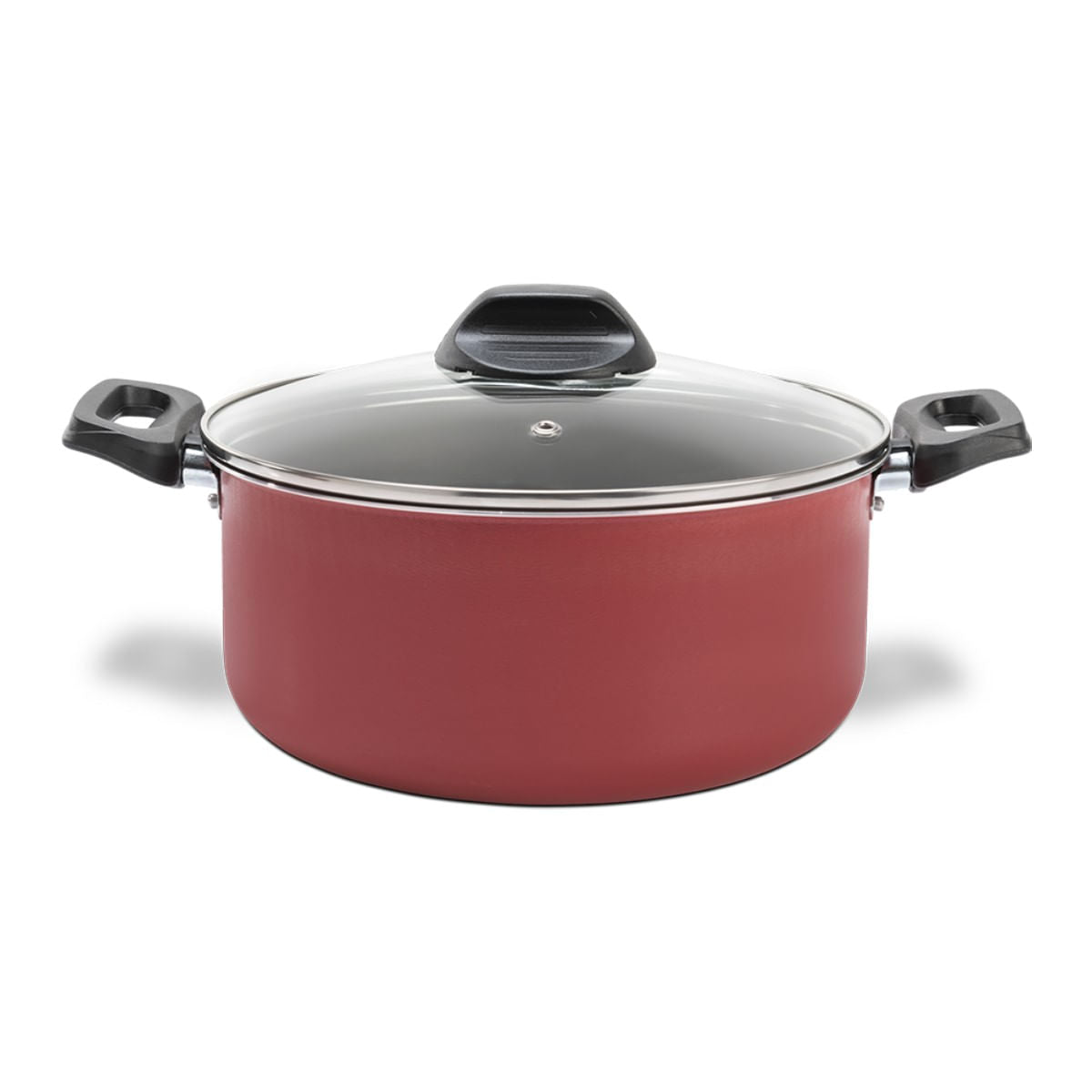 Jogo de Panelas Brinox Antiaderente Pro-Flon 5 Peças Ruby Vermelho