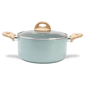 Jogo de Panelas Brinox Antiaderente Ceramic Life 5 Peças Botanika com Indução Verde