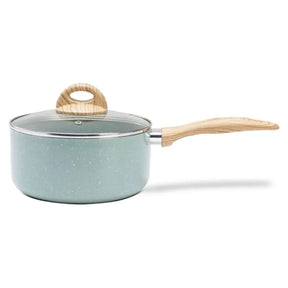 Jogo de Panelas Brinox Antiaderente Ceramic Life 5 Peças Botanika com Indução Verde