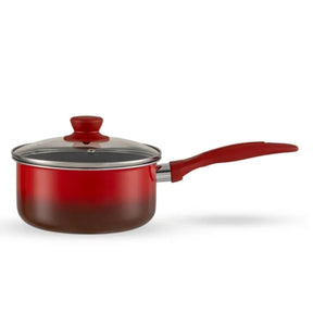 Jogo de Panelas Brinox Antiaderente Ceramic Life 6 Peças Easy Vermelho