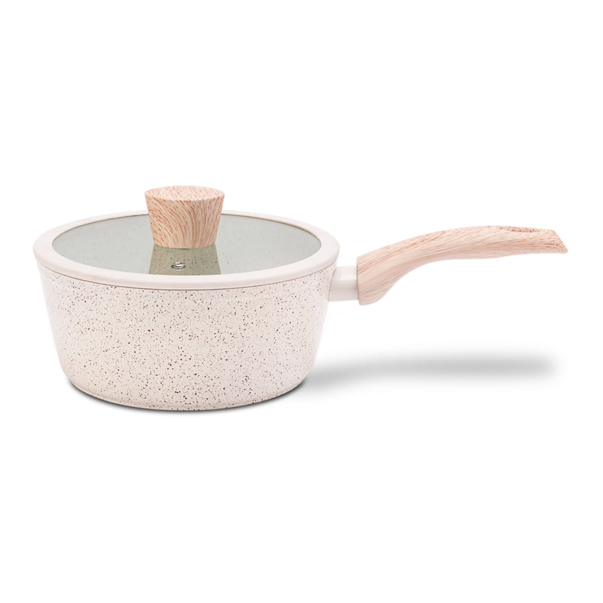 Jogo de Panelas Brinox Antiaderente Ceramic Life 4 Peças Sirius com Indução Vanilla