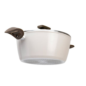 Jogo de Panelas Brinox Antiaderente Ceramic Life 5 Peças Organika com Indução Nata