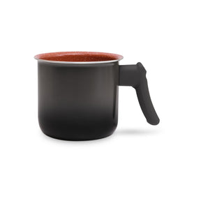 Jogo de Panelas Brinox Antiaderente Ceramic Life 6 Peças Easy Carbono-Vermelho