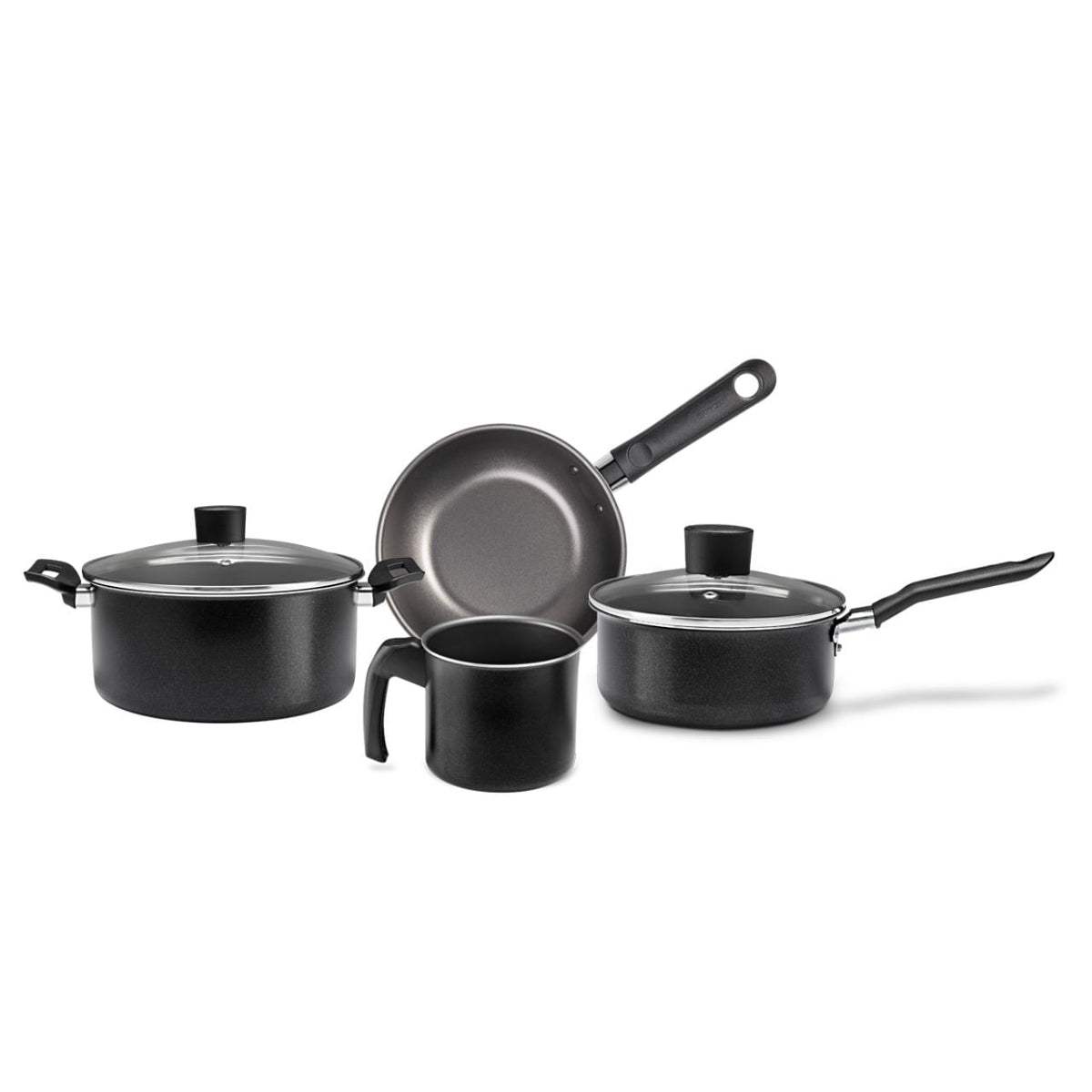 Jogo de Panelas Brinox Ebony Antiaderente Pró-flon 4 Peças