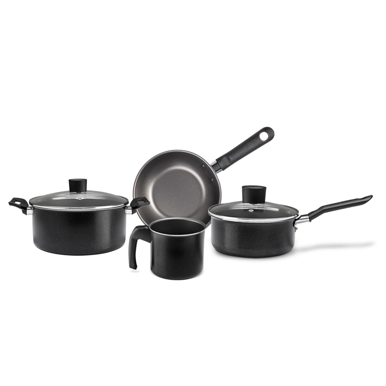 Jogo de Panelas Brinox Ebony Antiaderente Pró-flon 4 Peças