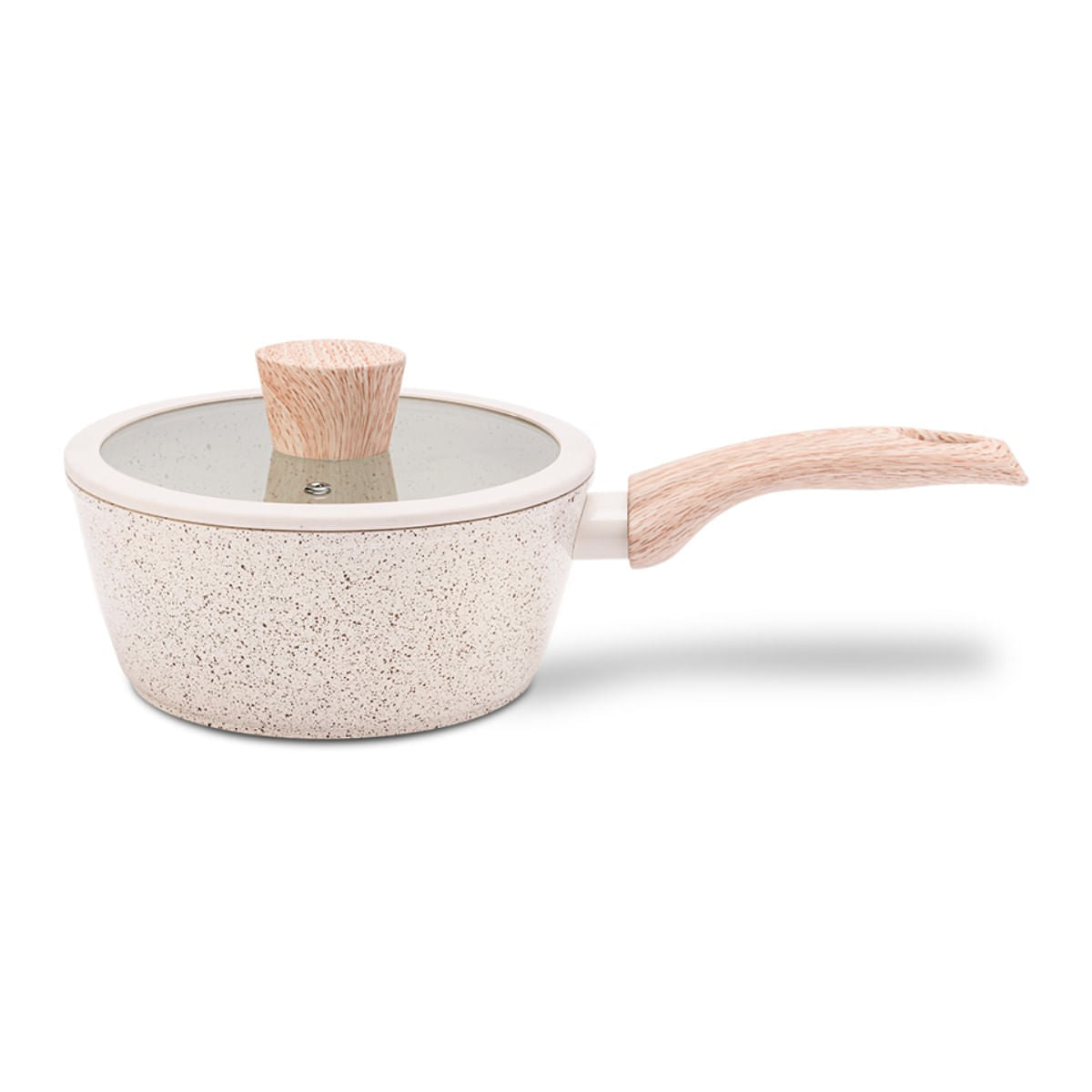 Jogo de Panelas Brinox Antiaderente Ceramic Life 4 Peças Sirius com Indução Vanilla