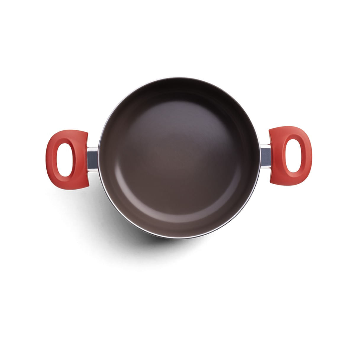 Jogo de Panelas Brinox Antiaderente Ceramic Life 5 Peças Optima com Indução Vermelho Carmin