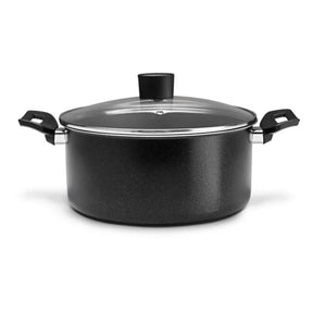 Jogo de Panelas Brinox Ebony Antiaderente Pro-Flon 7 Peças Preto