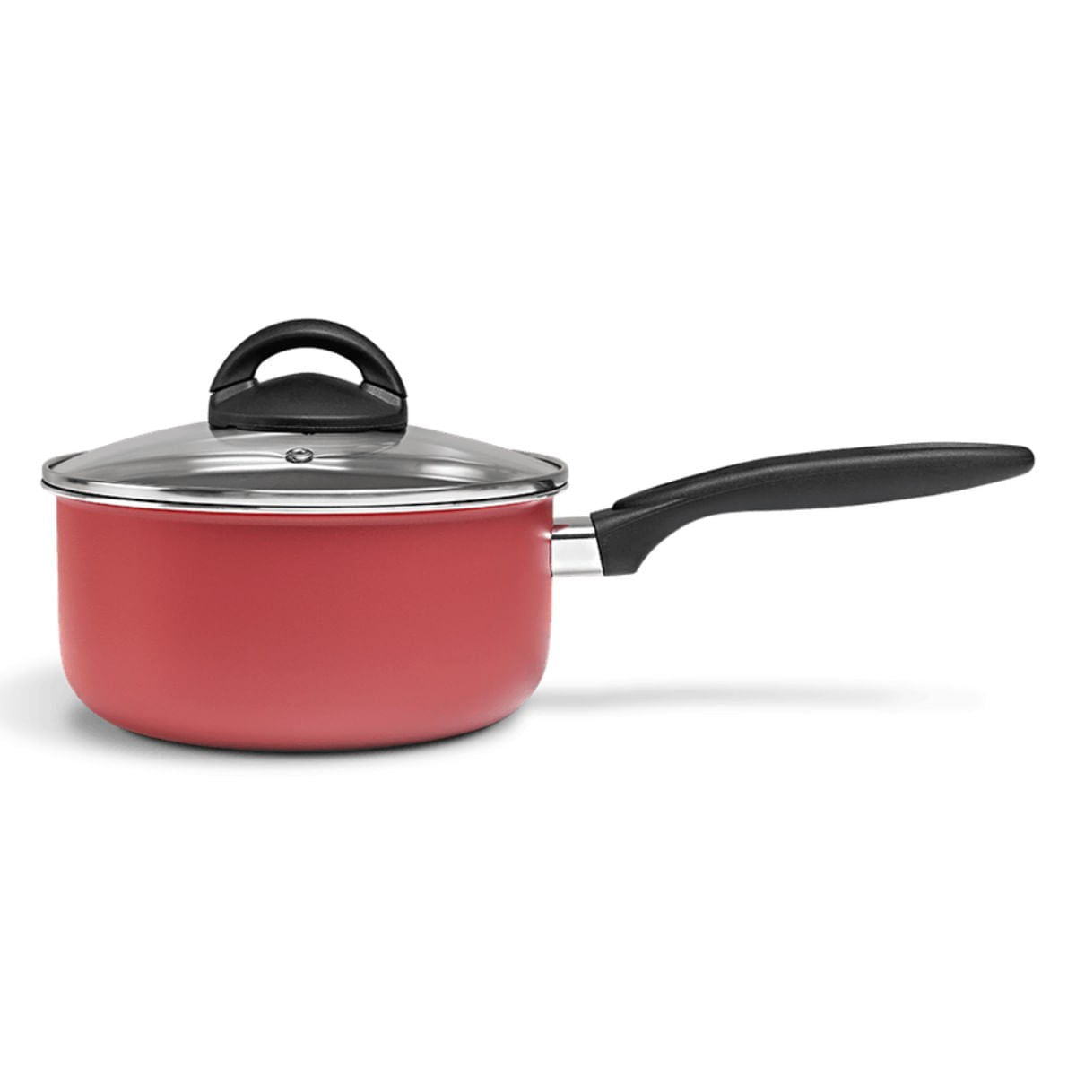 Jogo de Panelas Brinox Antiaderente Pro-Flon 7 Peças Chilli Vermelho Cereja