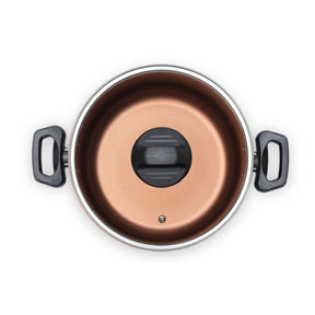 Jogo de Panelas Brinox Topázio Antiaderente Pro-Flon 7 Peças Cinza Range