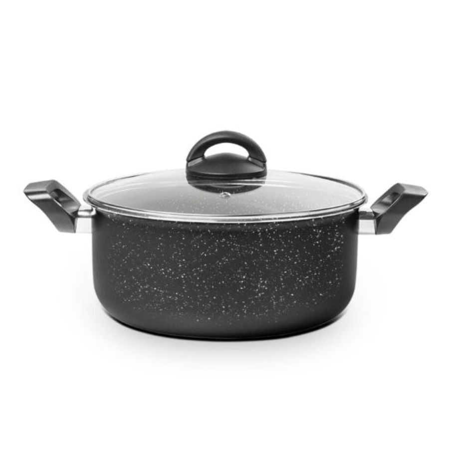 Jogo de Panelas Brinox Antiaderente Ceramic Life 6 Peças Suprema Preta