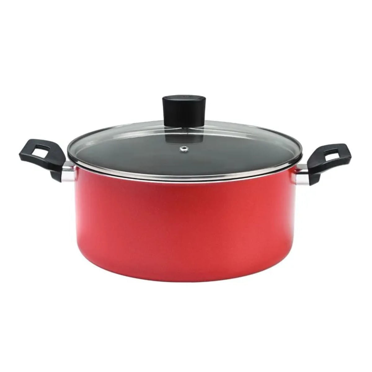 Jogo de Panelas Brinox Antiaderente Pro-Flon 4 Peças Garlic Vermelho