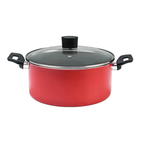 Jogo de Panelas Brinox Antiaderente Pro-Flon 4 Peças Garlic Vermelho