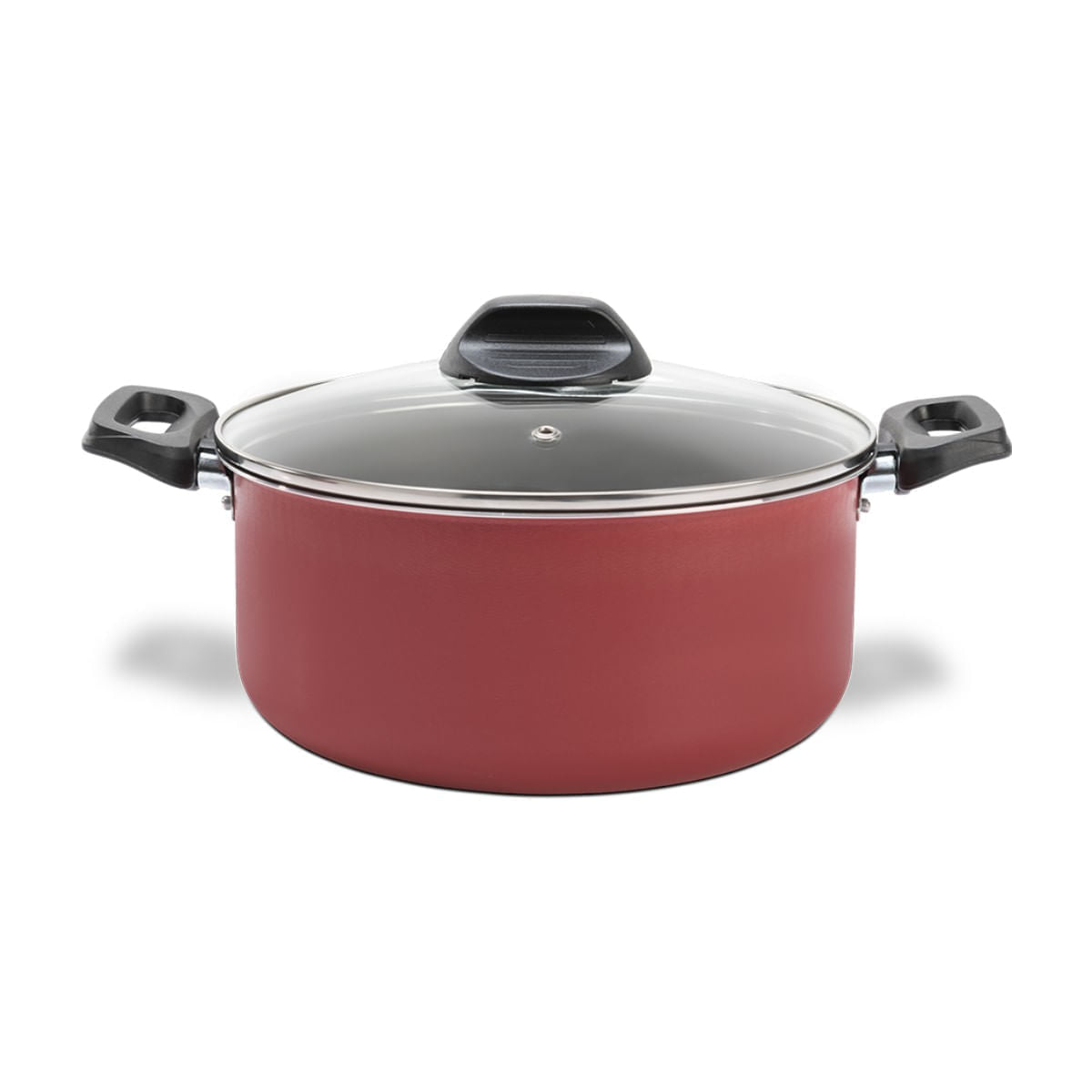 Jogo de Panelas Brinox Antiaderente Pro-Flon 5 Peças Ruby Vermelho