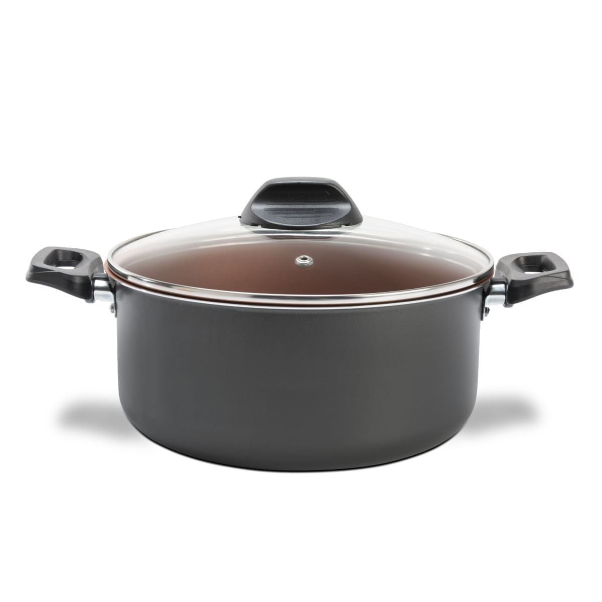 Jogo de Panelas Brinox Topázio Antiaderente Pro-Flon 5 Peças Cinza Range