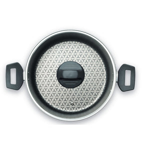 Jogo de Panelas Brinox Antiaderente Pro-Flon 7 Peças Anis Borgonha