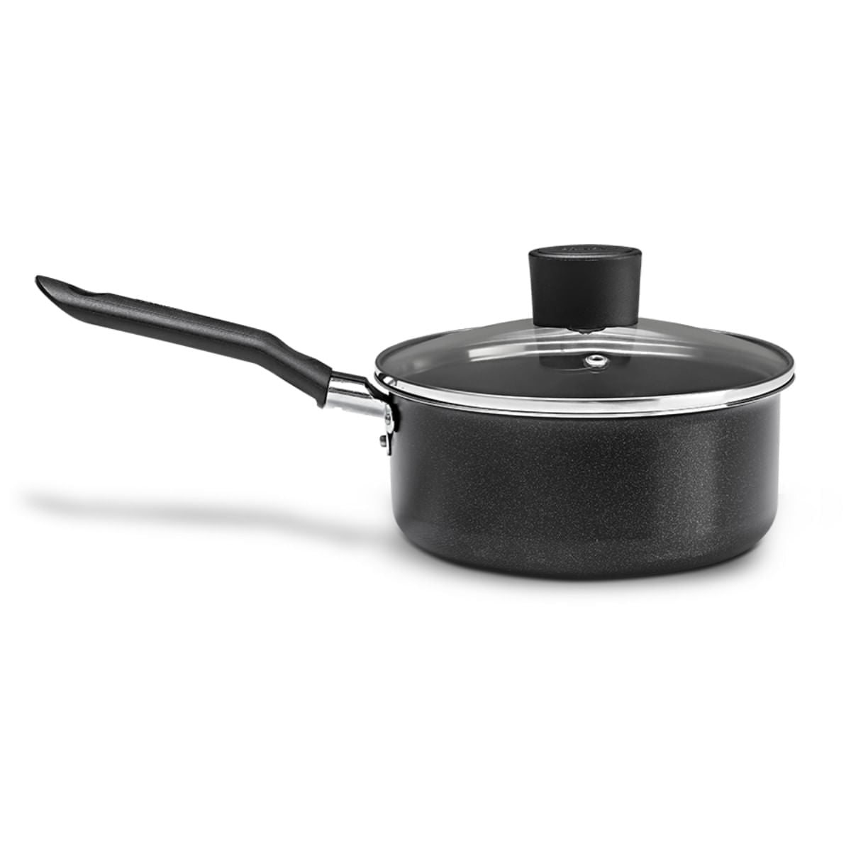 Jogo de Panelas Brinox Ebony Antiaderente Pro-Flon 7 Peças Preto