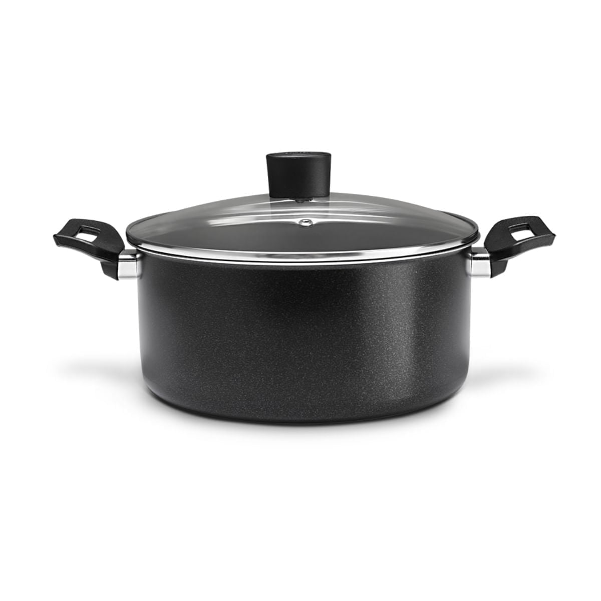 Jogo de Panelas Brinox Ebony Antiaderente Pro-Flon 7 Peças Preto