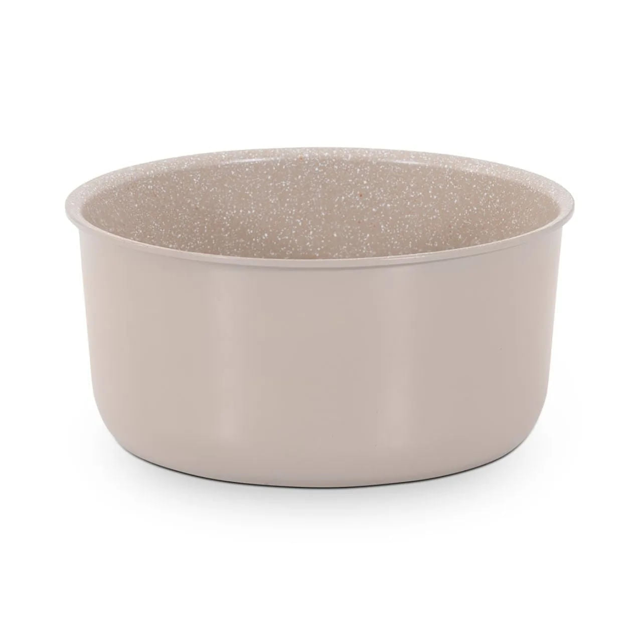 Jogo de Panelas Empilhável Brinox Fit 10 Peças Antiaderente Ceramic Life, Cabo Removível e Fundo de Indução - Areia