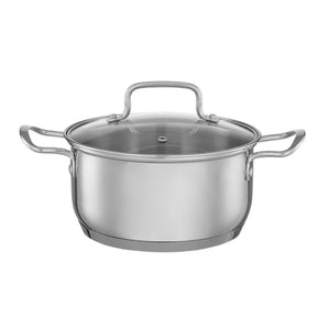 Jogo de Panelas Brinox Aço Inoxidável Fundo Triplo 4 Peças Jasmin com Indução Inox