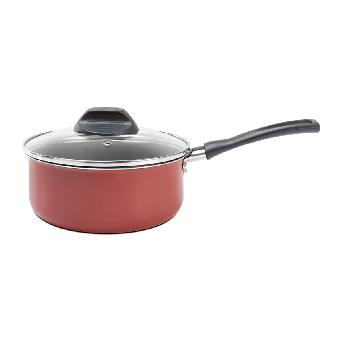 Jogo de Panelas Brinox Antiaderente Pro-Flon 5 Peças Ruby Vermelho