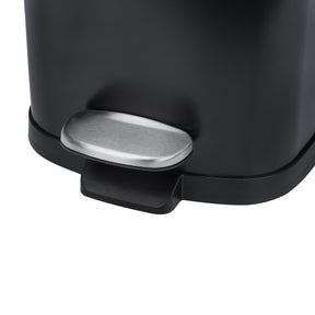 Lixeira com Pedal e Balde Brinox Frame 12 Litros Aço Carbono Preto