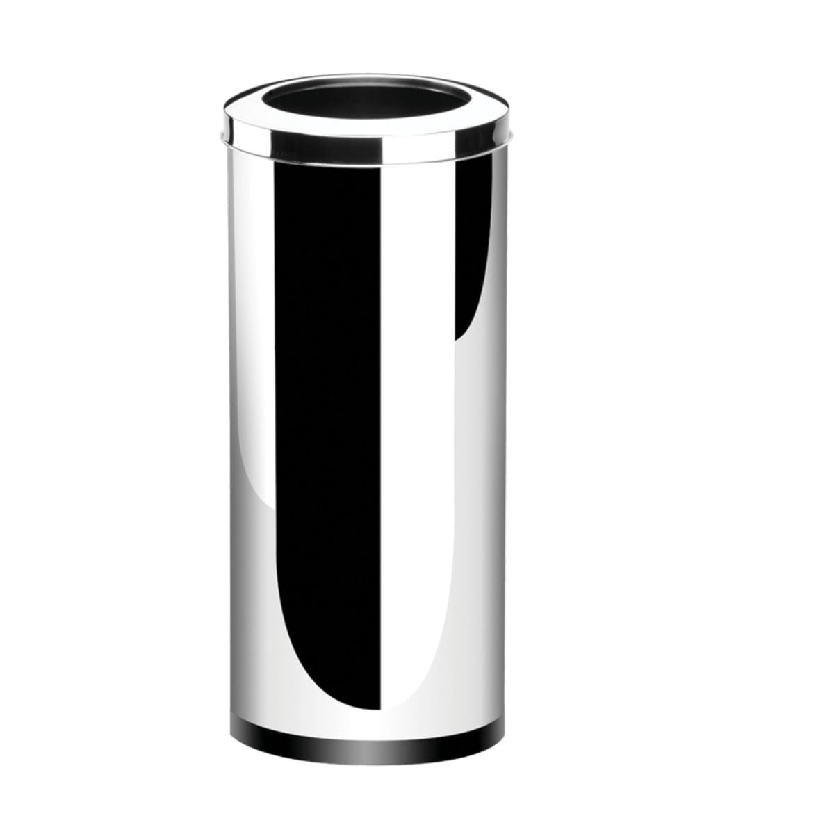 Lixeira com Aro Brinox Decorline 47 Litros Ø30 x 70cm Aço Inoxidável