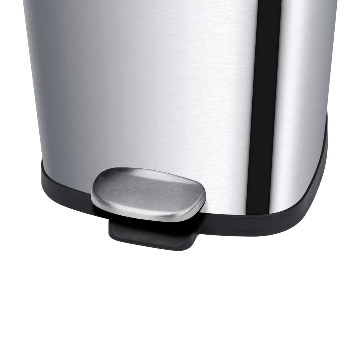 Lixeira com Pedal e Balde Brinox Frame 20 Litros Aço Inox Escovado