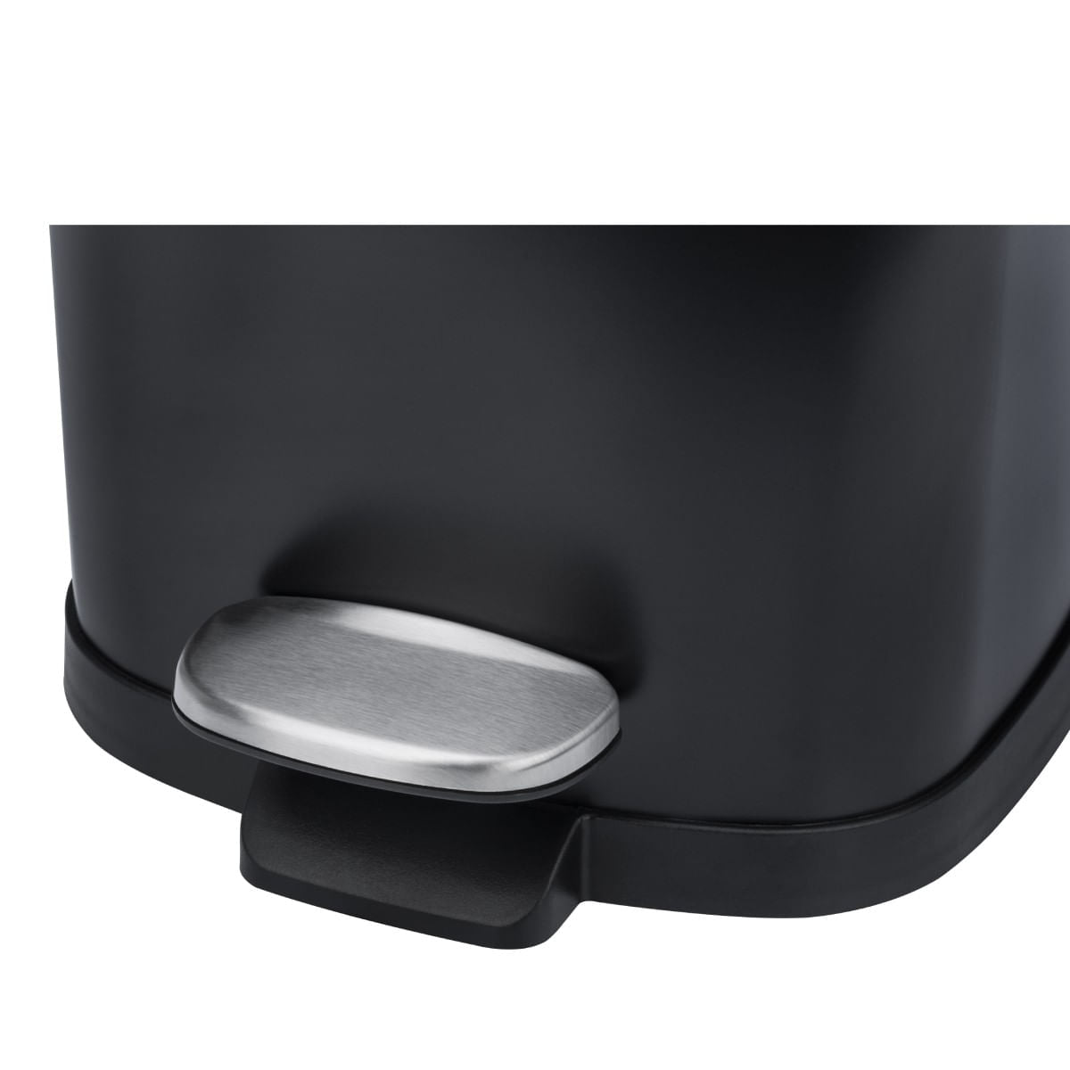 Lixeira com Pedal e Balde Brinox Frame 20 Litros Aço Carbono Preto