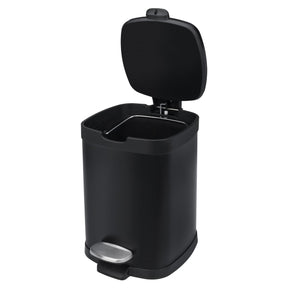 Lixeira com Pedal e Balde Brinox Frame 20 Litros Aço Carbono Preto