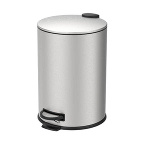 Lixeira com Pedal e Balde Brinox Spin 20 Litros Aço Inox Escovado