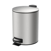 Lixeira com Pedal e Balde Brinox Spin 5 Litros Aço Inox Escovado