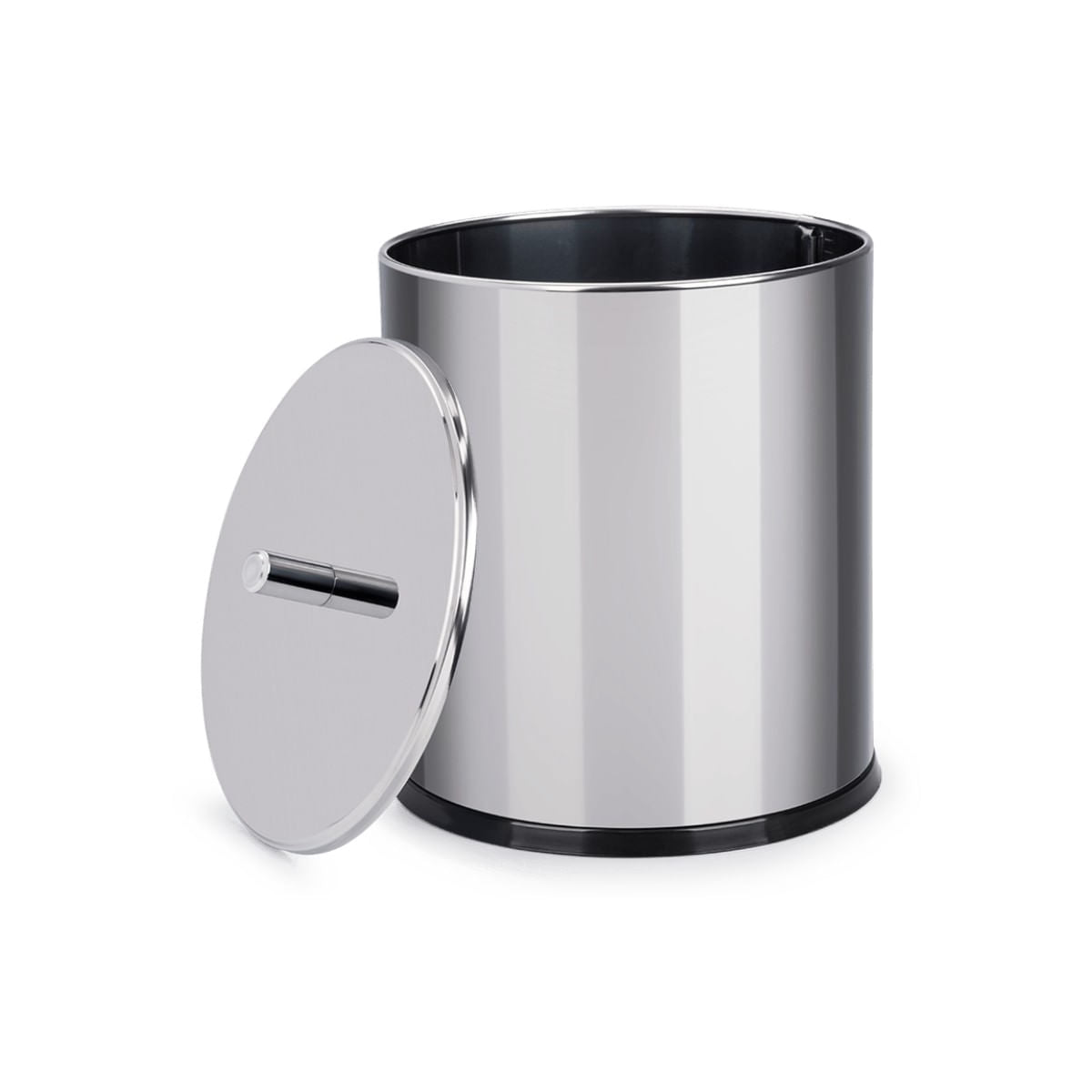 Lixeira com Tampa Brinox Decorline 5,4 Litros Ø18,5 x 23cm Aço Inoxidável