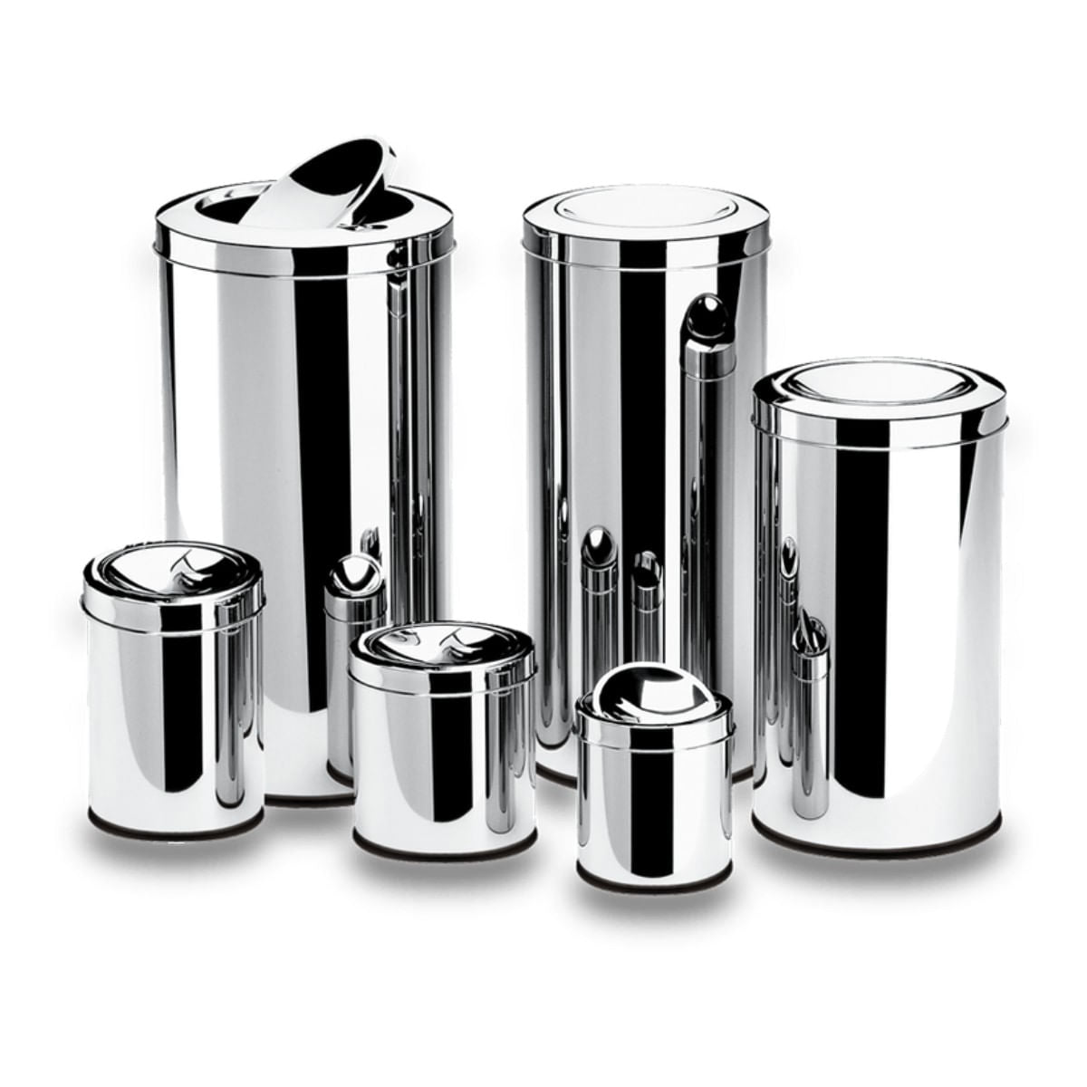 Lixeira com Tampa Basculante Brinox Decorline 40,5 Litros 30 x 60cm Aço Inoxidável